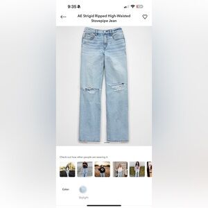 Classic Blue Distressed Women's Jeans